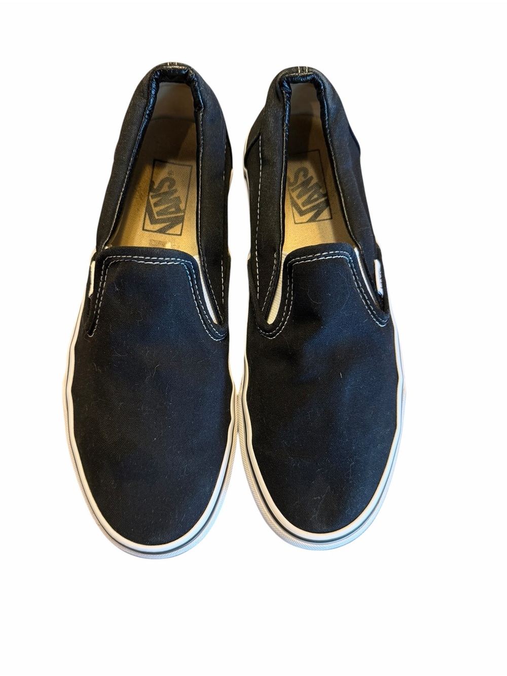 Vans Classic slip on Black skate streetwear Sneakers Unisex Womens 9.5 / Mens 8 - Picture 2 of 6